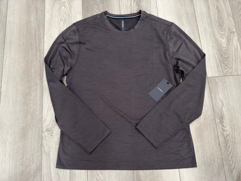 Ten Thousand Active Lightweight Versatile Long Sleeve T-Shirt Brown NWT L